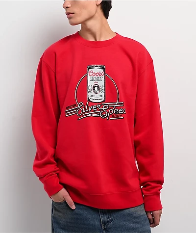 Brixton x Coors Red Crewneck Sweatshirt