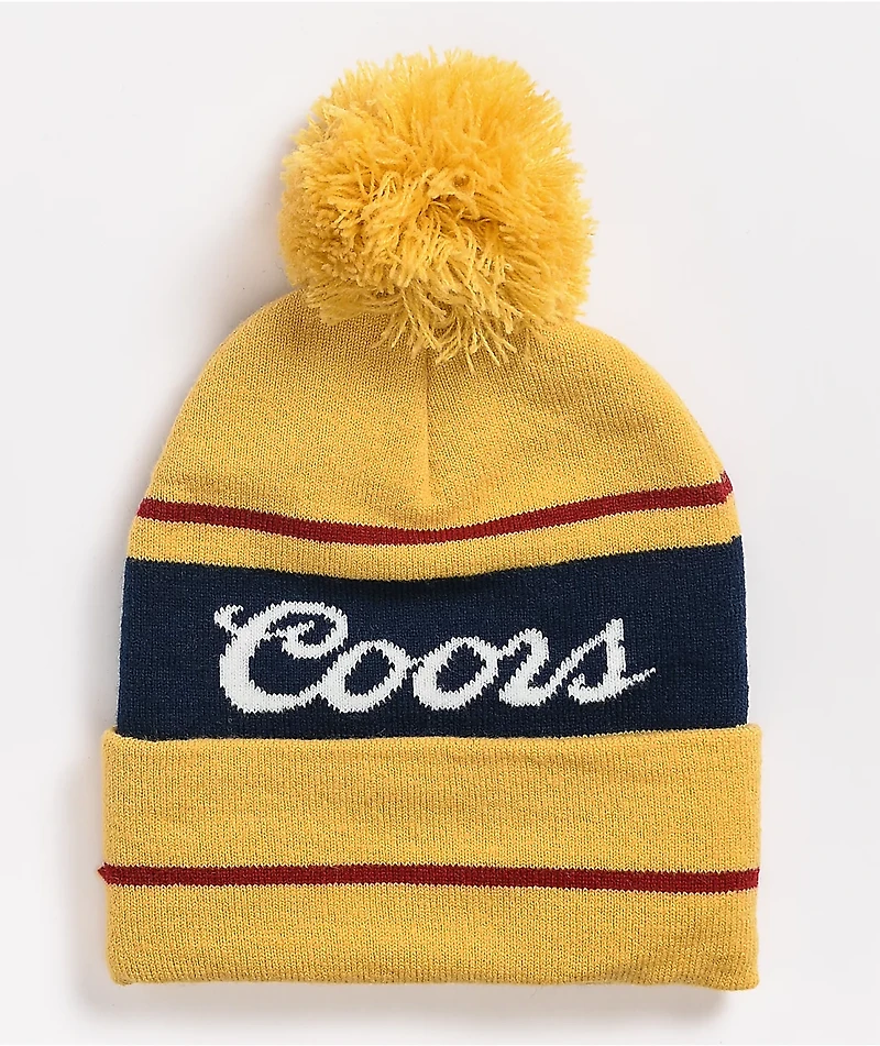 Brixton x Coors Signature Yellow Pom Beanie