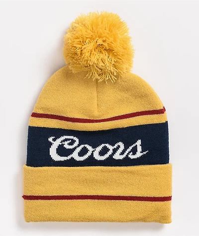 Brixton x Coors Signature Yellow Pom Beanie