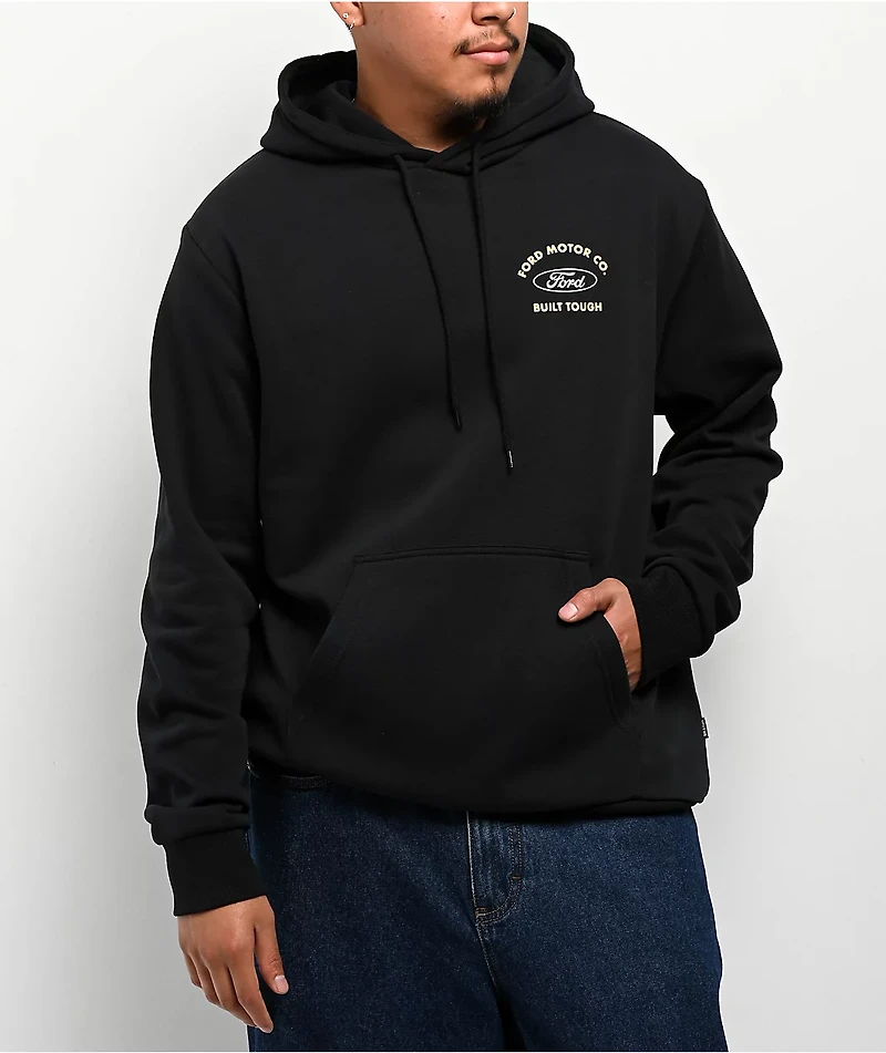 Brixton x Ford Built Tough Black Hoodie