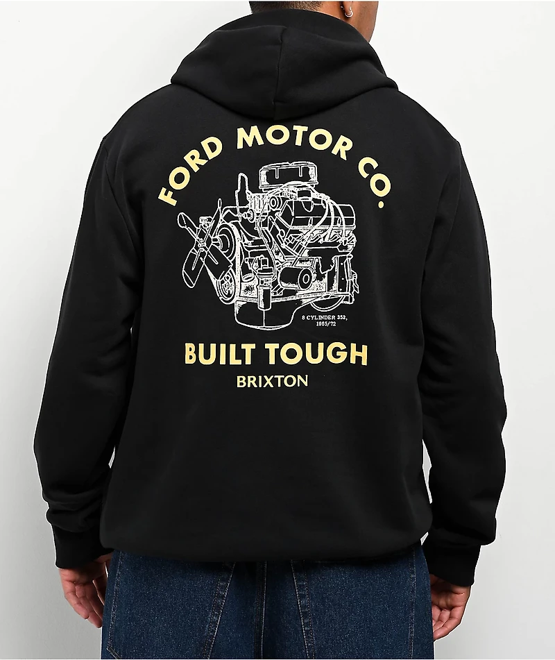 Brixton x Ford Built Tough Black Hoodie