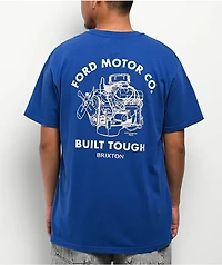 Brixton x Ford Built Tough Blue T-Shirt