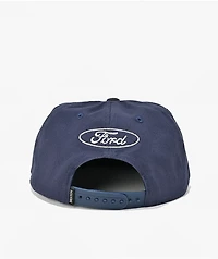Brixton x Ford Built Tough Navy Snapback Hat