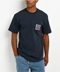 Brixton x Ford Service Dept. Navy Pocket T-Shirt