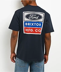 Brixton x Ford Service Dept. Navy Pocket T-Shirt