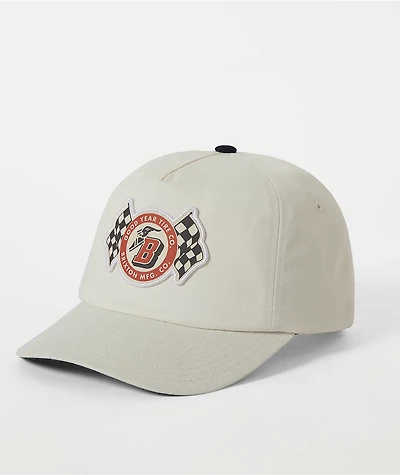 Brixton x Goodyear Speed White Snapback Hat