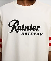 Brixton x Rainier 1878 Beige Oversized T-Shirt