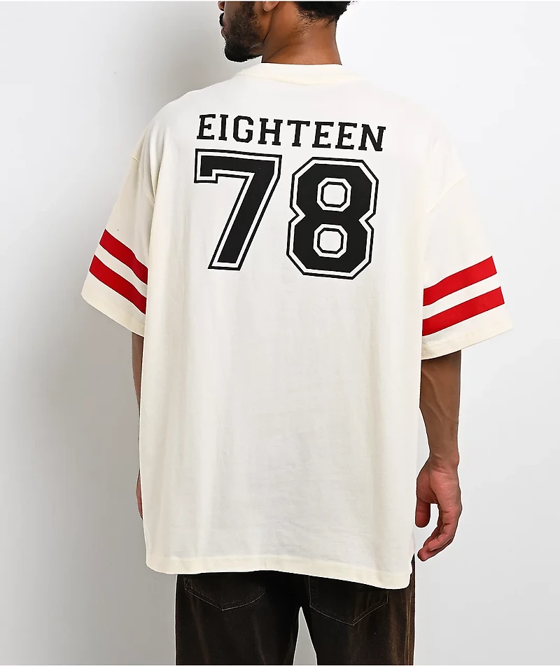 Brixton x Rainier 1878 Beige Oversized T-Shirt