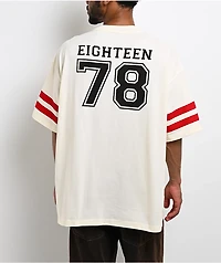 Brixton x Rainier 1878 Beige Oversized T-Shirt