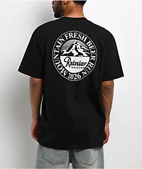 Brixton x Rainier Beer Run Black T-Shirt