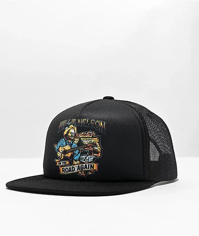 Brixton x Willie Nelson Road Again Black Trucker Hat