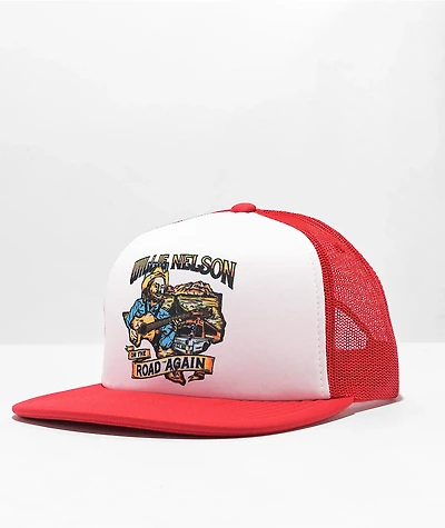 Brixton x Willie Nelson Road Again Red & White Trucker Hat