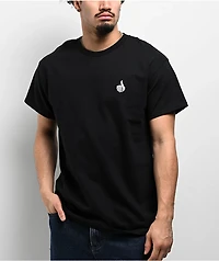 Bro Style Circle Thumb Black T-Shirt