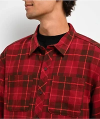 Broken Promises 5150 Red Flannel Button Up Shirt
