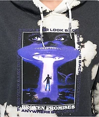 Broken Promises Abduction Bleach Dye Hoodie