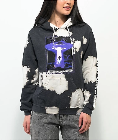 Broken Promises Abduction Bleach Dye Hoodie