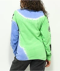 Broken Promises Acoustics Green & Purple Tie Dye Long Sleeve T-Shirt