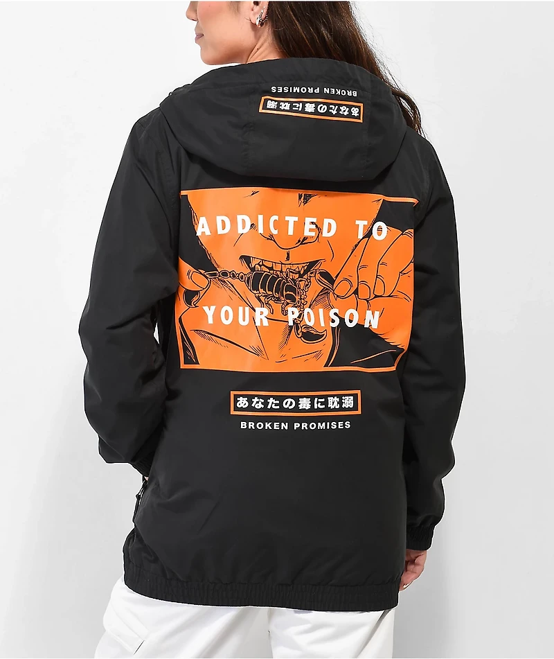 Broken Promises Addiction Black Snow Jacket