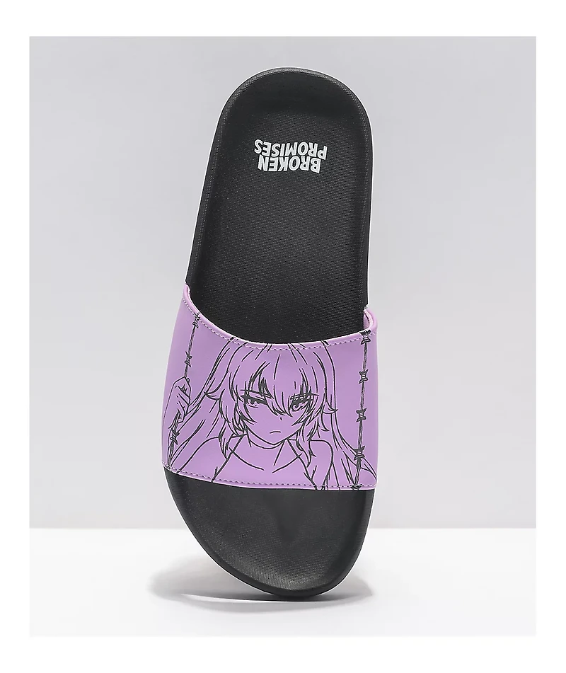 Broken Promises Anime Lavender Slides