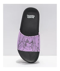 Broken Promises Anime Lavender Slides