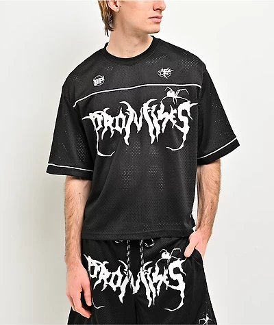 Broken Promises Arachnid Black Mesh Crop Jersey