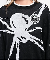 Broken Promises Arachnid Black Sweater