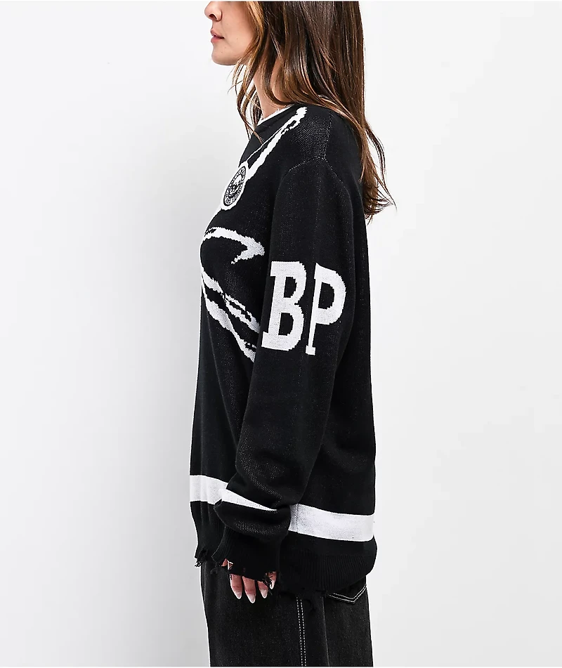 Broken Promises Arachnid Black Sweater