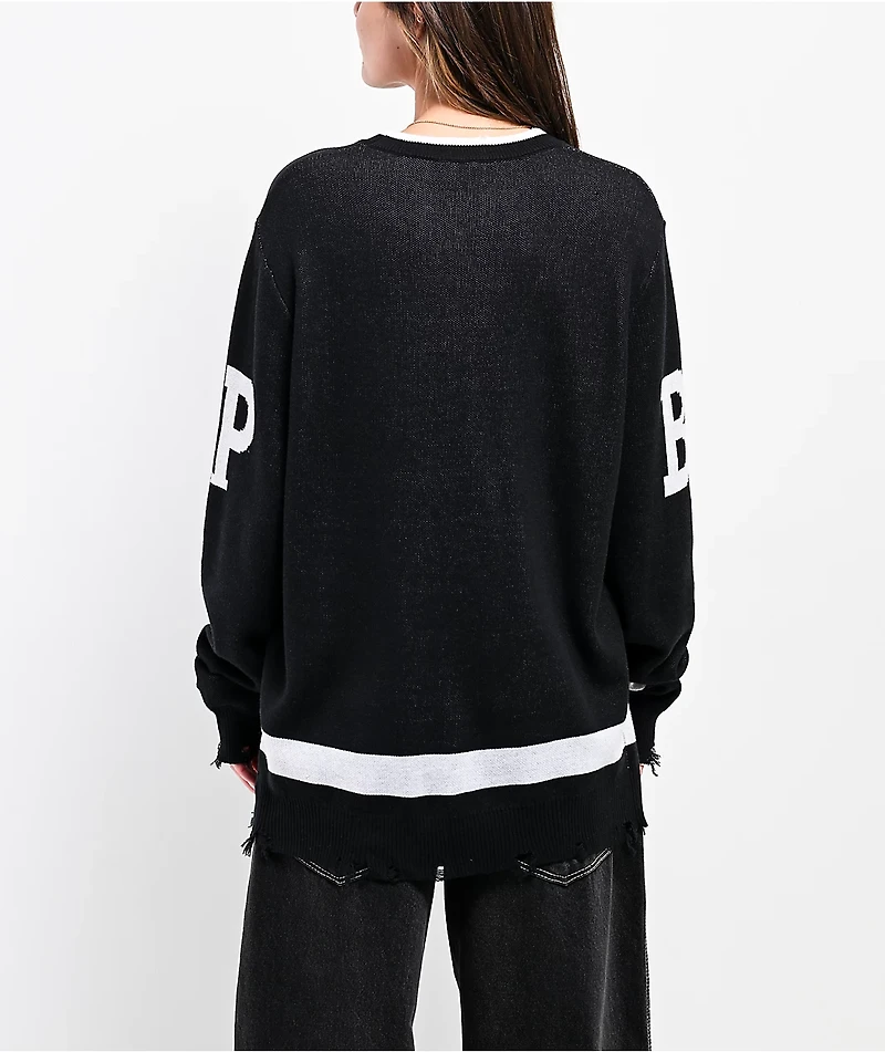 Broken Promises Arachnid Black Sweater