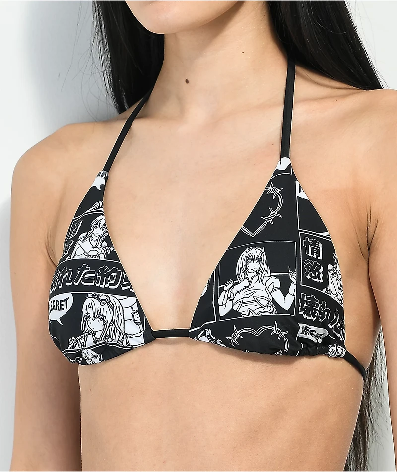 Broken Promises Arcade Mode Black Triangle Bikini Top