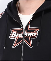 Broken Promises Astral Black Zip Hoodie