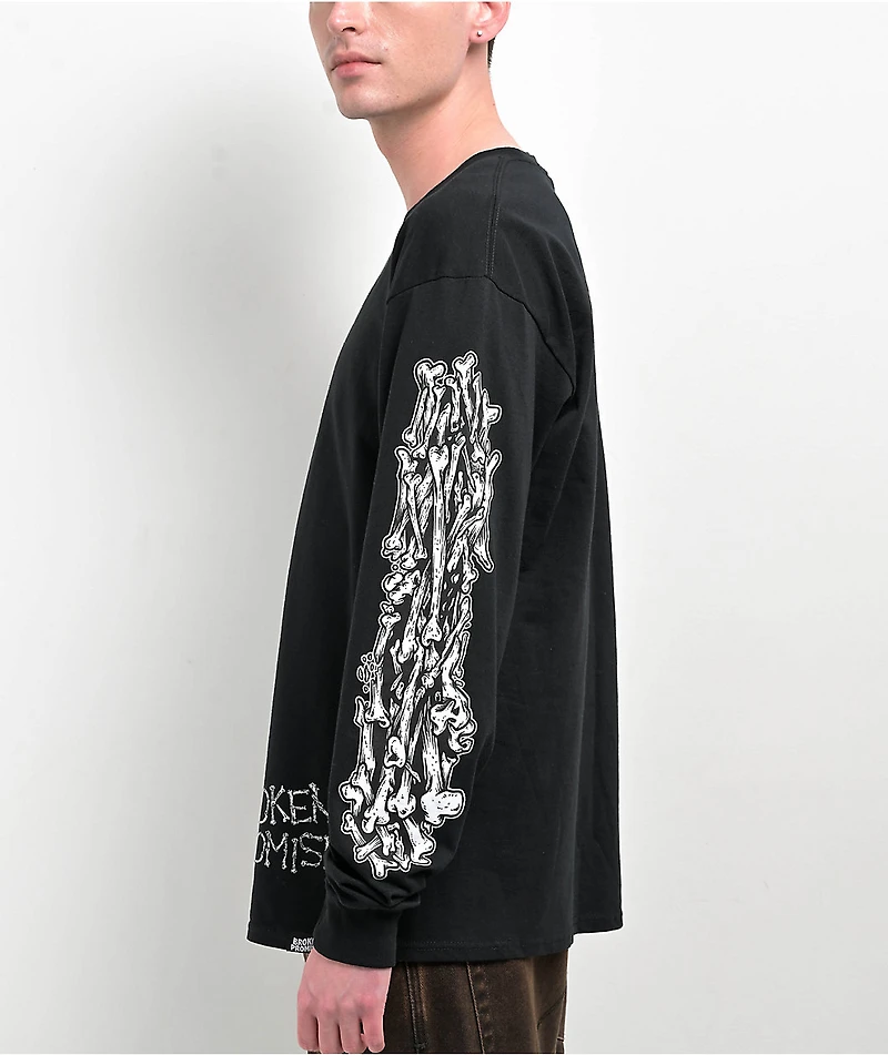 Broken Promises Bad Break Black Long Sleeve T-Shirt