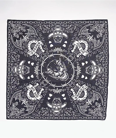 Broken Promises Bandit Black Bandana Necklace