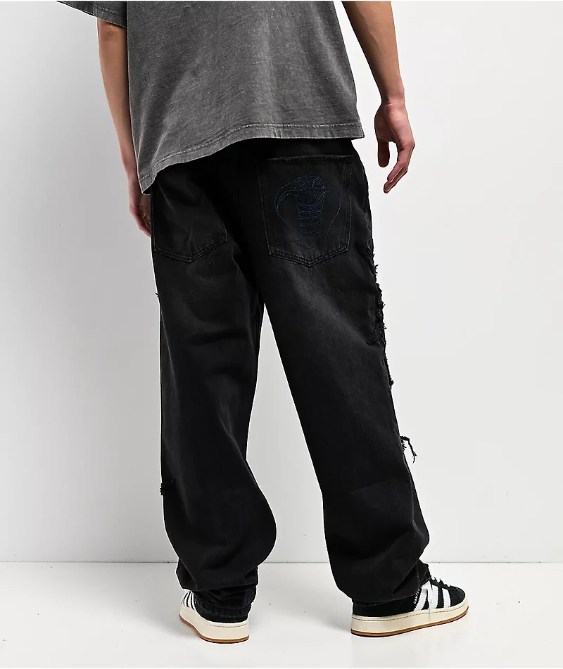 Broken Promises Barbed Black Wash Jeans