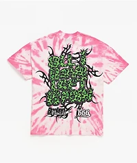 Broken Promises Barking Dead Pink Oversized Tie Dye T-Shirt