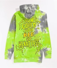 Broken Promises Beehive Green Dye Hoodie