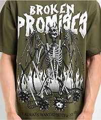 Broken Promises Better For You Green T-Shirt