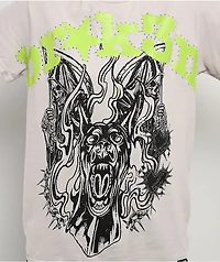 Broken Promises Beware Rhinestone Grey T-Shirt