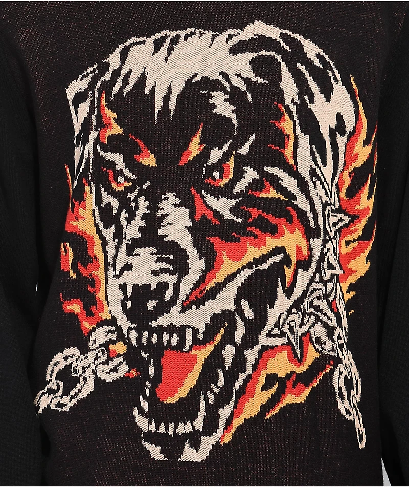 Broken Promises Big Bite Black Sweater
