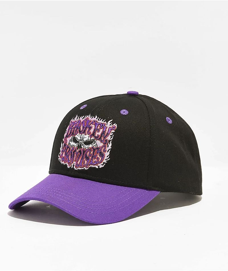 Broken Promises Bitter End Black & Purple Snapback Hat