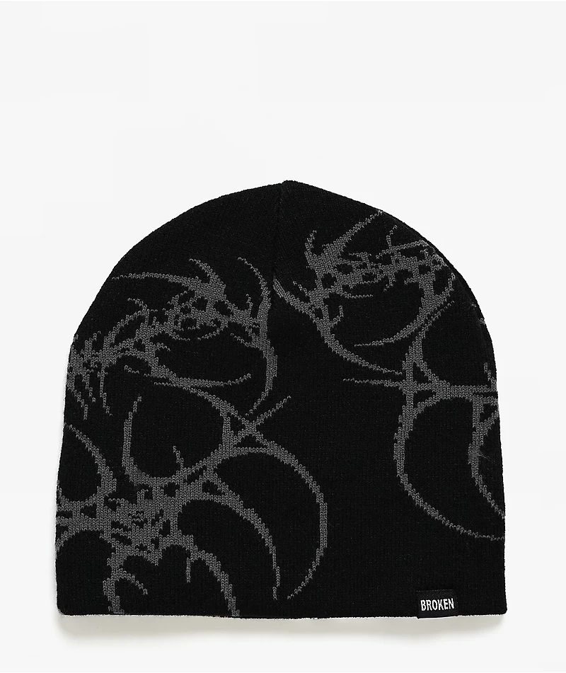 Broken Promises Bludgeon Black Skully Beanie