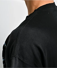 Broken Promises Bludgeon Rhinestone Black Wash T-Shirt