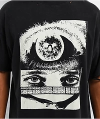 Broken Promises Blurred Vision Charcoal T-Shirt