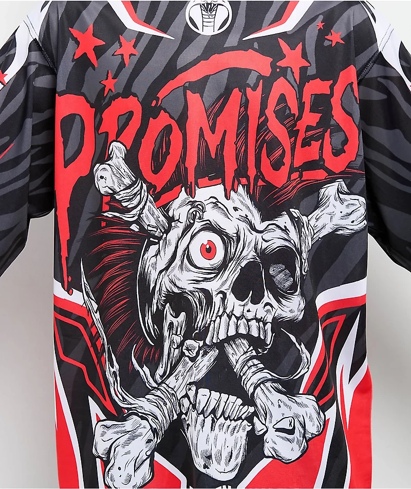 Broken Promises Bone Biter Black & Red Jersey