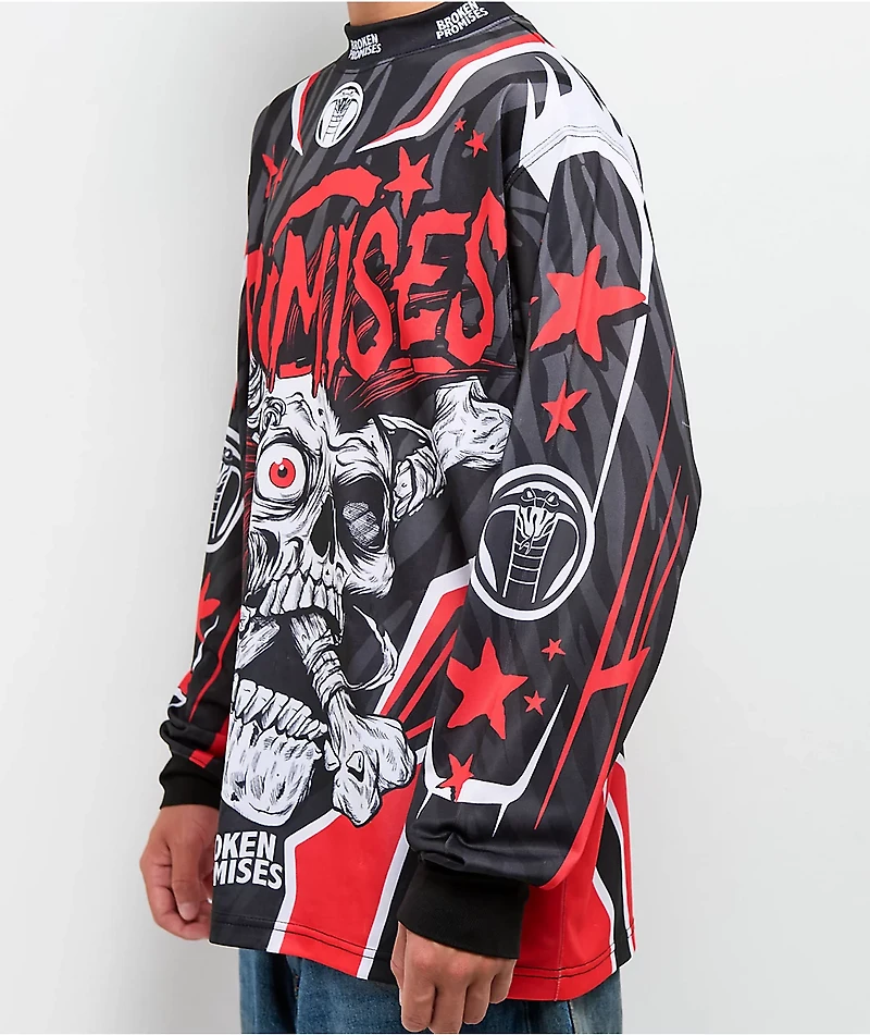 Broken Promises Bone Biter Black & Red Jersey