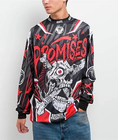 Broken Promises Bone Biter Black & Red Jersey