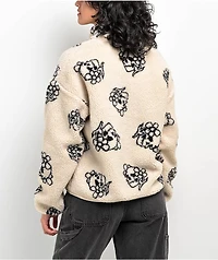 Broken Promises Brain Fog Natural Fleece Jacket