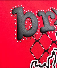 Broken Promises Breakthrough Red Rhinestone Hoodie