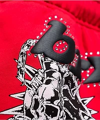 Broken Promises Breakthrough Red Rhinestone Sweat Shorts
