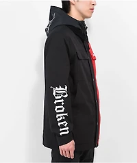Broken Promises Bred Black & Red 10K Snowboard Jacket