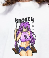 Broken Promises Girl White T-Shirt